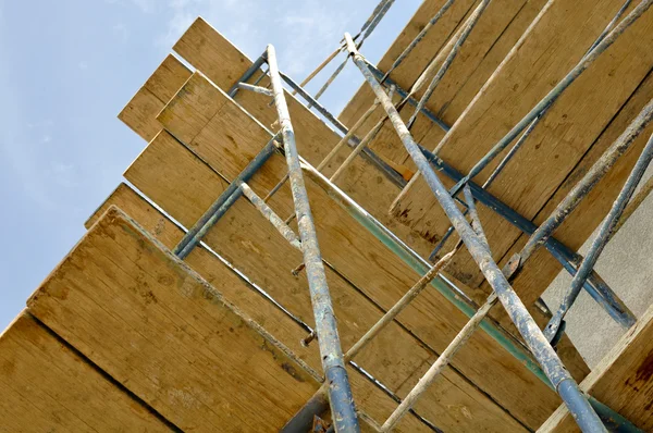 New Home Construction Scaffolding Close Up — Stock Photo, Image
