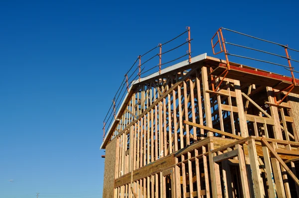 Two Story Home Under Construction — Stock Photo, Image