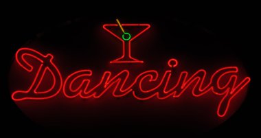 Dancing Neon Sign clipart