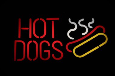 Hot Dogs Neon Sign clipart