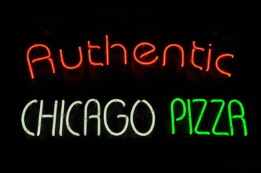 Chicago pizza neon tabela