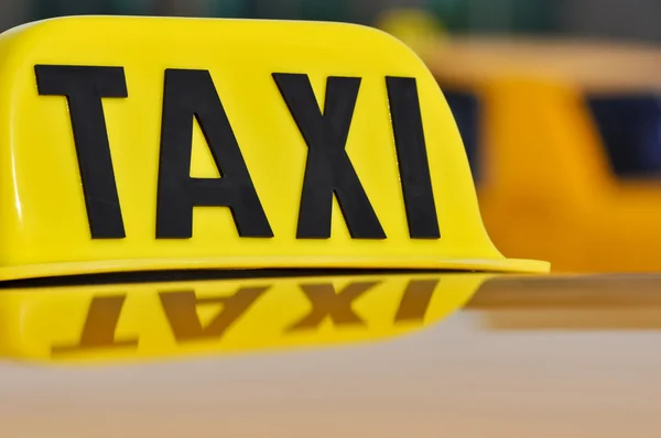 Taxi taxi zblízka — Stock fotografie