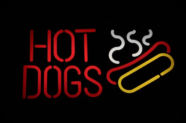 Hot Dogs Neon Sign — Stock Photo, Image
