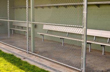 Empty Baseball Dugout clipart