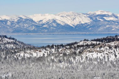 Lake Tahoe California in Winter clipart