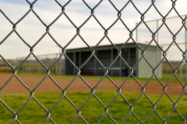 Dugout de beisebol vazio — Fotografia de Stock