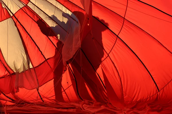 熱い空気バルーン シルエット — ストック写真