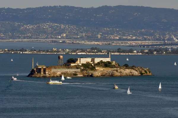 Więzienie Alcatraz w san francisco bay — Zdjęcie stockowe