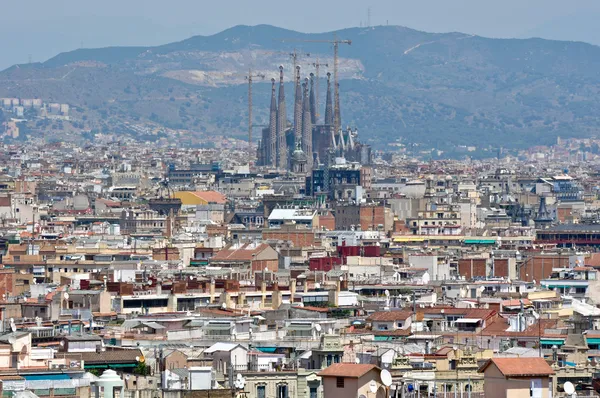 Widok na miasto Barcelona — Zdjęcie stockowe