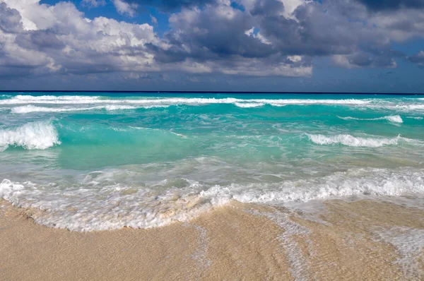 Όμορφη παραλία Κανκούν — Φωτογραφία Αρχείου