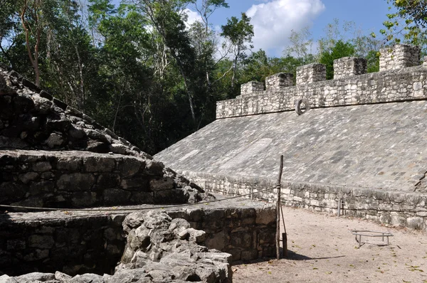 Coba Mayan Ruin Court Juego — Foto de Stock