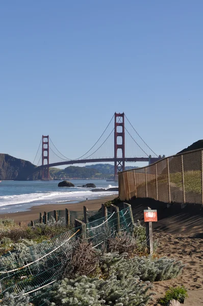 Χρυσή πύλη γέφυρα Σαν Φρανσίσκο στην Καλιφόρνια — Φωτογραφία Αρχείου