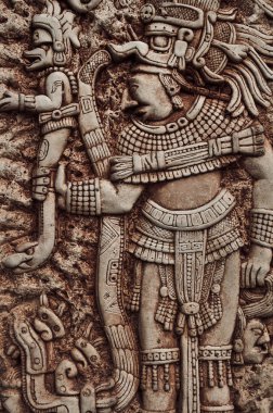 Mayan Indian Warrior clipart