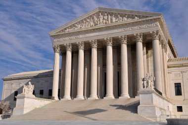 US Supreme Court Building in Washington DC clipart
