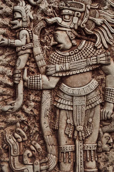 Guerrero indio maya — Foto de Stock
