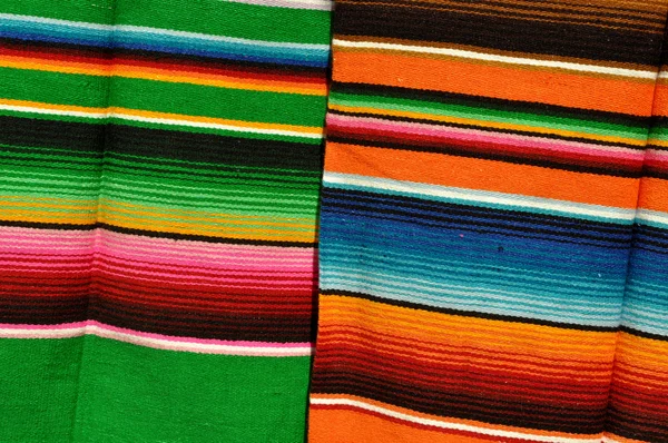 Maya mexikanska färgglada filtar — Stockfoto