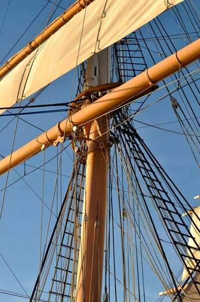 Maszt statku piratów — Zdjęcie stockowe