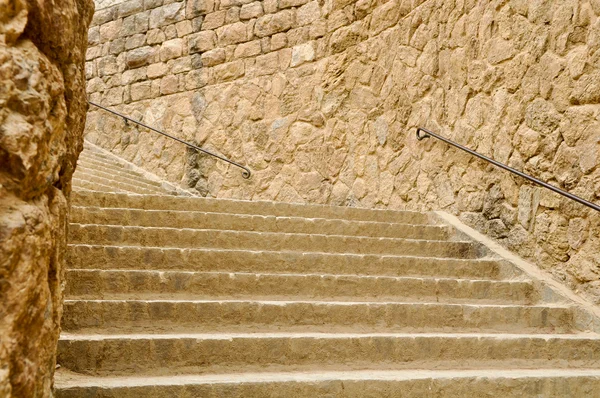 Pietra antica scalinata — Foto Stock