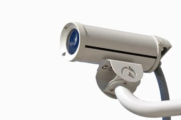 Izolované bezpečnostní kamery na bílém pozadí — Stock fotografie