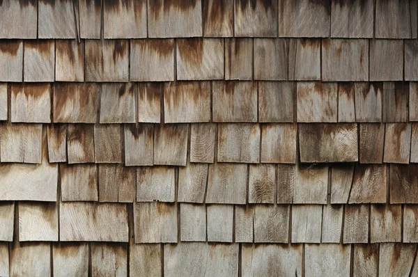 Äldre trä shingle bakgrund — Stockfoto