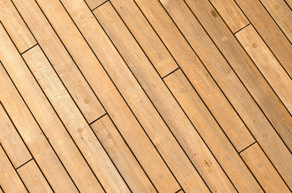 Diagonal Wooden Ship Deck Background