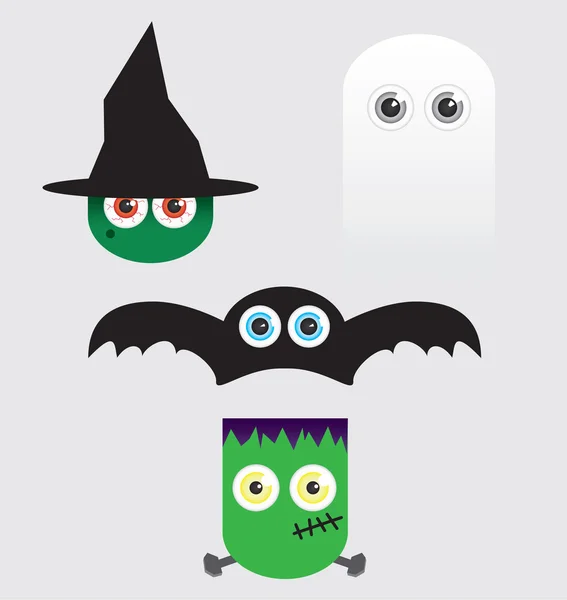 Personagens de Halloween —  Vetores de Stock