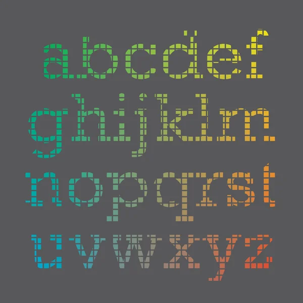 Kubieke lettertype — Stockvector