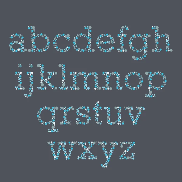 Colorblind test lettertype — Stockvector