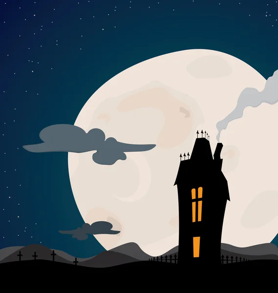Haunted House — Stock Vector