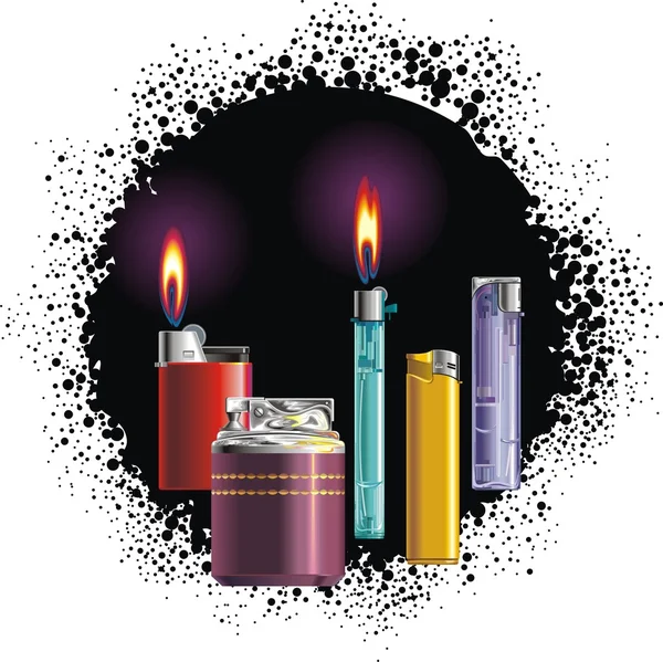 stock vector Cigarette lighters