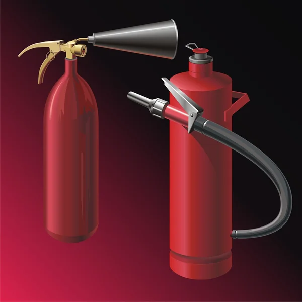 Extintores de incendios — Vector de stock