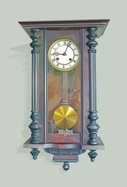 Antike Uhr — Stockvektor