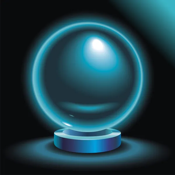Kristal küre — Stok Vektör
