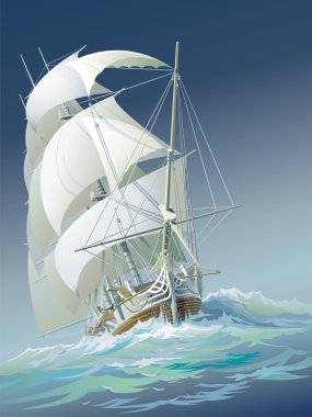 Sailing ship clipart