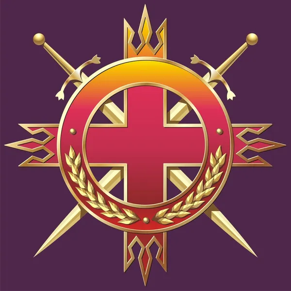 Military style badge Stock Illustration