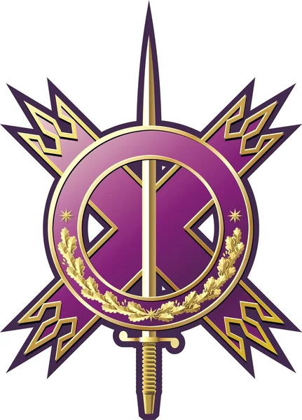 Emblema estilo militar Ilustração De Stock