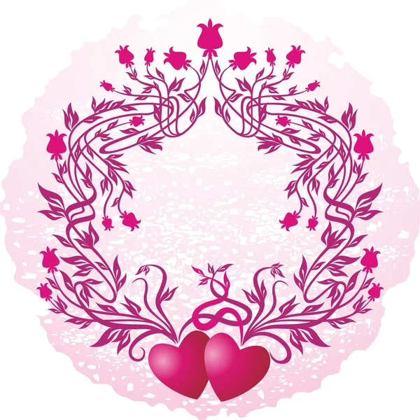 stock vector Pink vignette