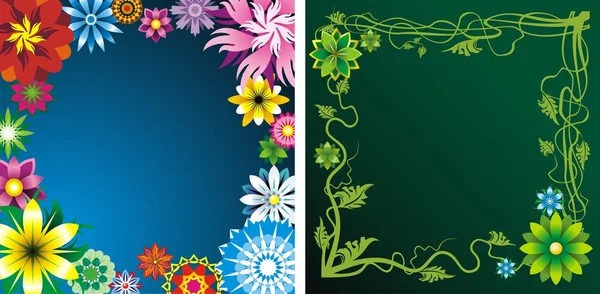 Flower backgrounds — Stock Vector