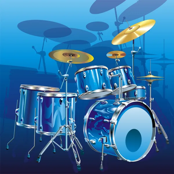 Drum kit — Stock Vector