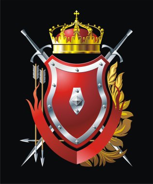 Red shield clipart