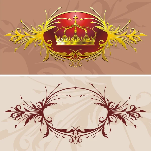 Gold crown — Stock Vector