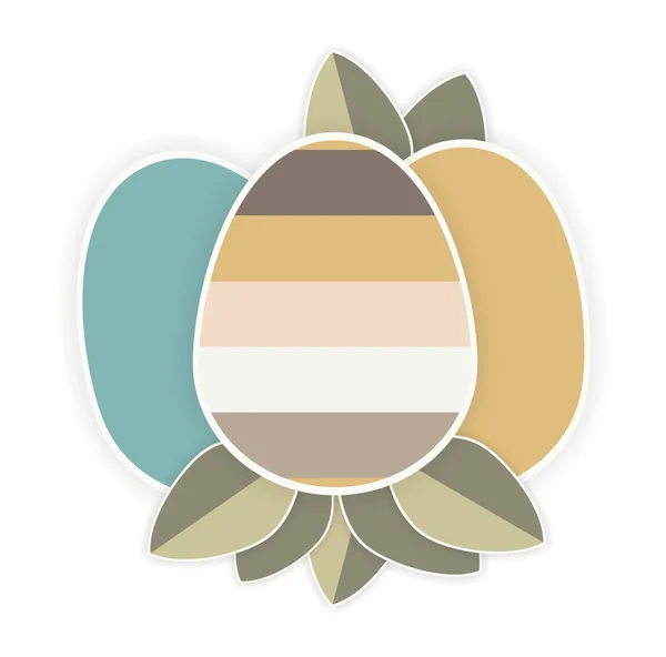 Easter eggs scrapbook on white — Stock Vector