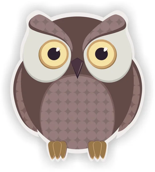 Cartoon owl. — Stock Vector
