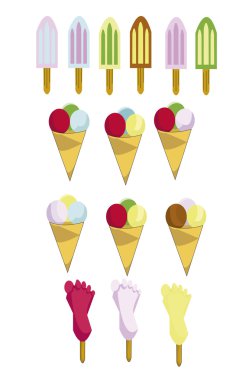 Ce cream icons clipart