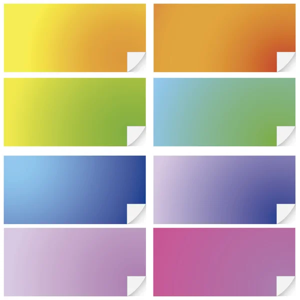 Lote de post de colores — Archivo Imágenes Vectoriales
