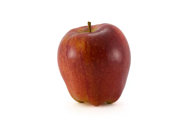 Спелое красное яблоко. Изолированный на белом фоне . — стоковое фото
