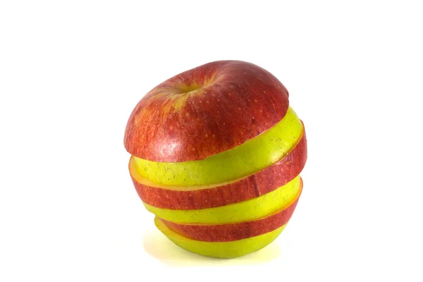Спелые нарезанные яблоки — стоковое фото