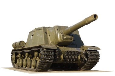 ISU-152 with road fragment clipart