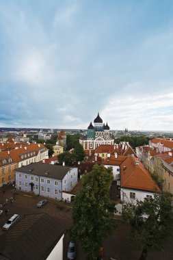 The ancient city of Tallinn clipart