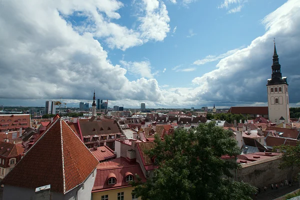 Обзорная панорама Таллинна — стоковое фото